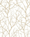 Antonina Vella Trees Silhouette White & Off-White Wallpaper