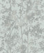 Antonina Vella Shimmering Foliage Blue Wallpaper
