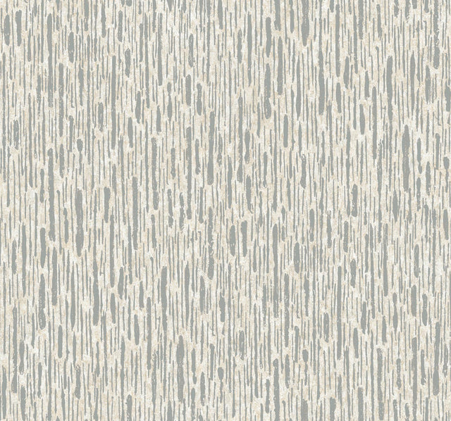 Antonina Vella Metallic Cascade White & Off-White Wallpaper