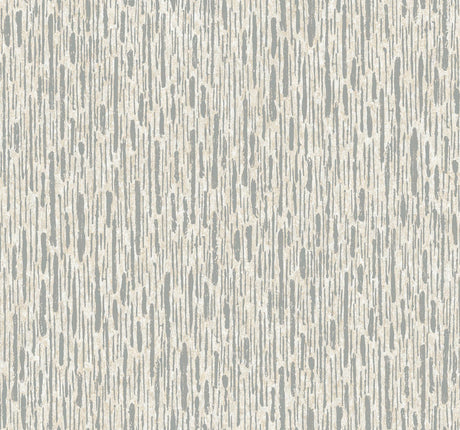 Antonina Vella Metallic Cascade White & Off-White Wallpaper
