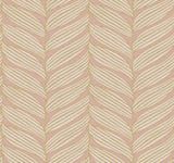 Antonina Vella Luminous Leaves Pink Wallpaper