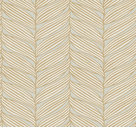 Antonina Vella Luminous Leaves Beige Wallpaper