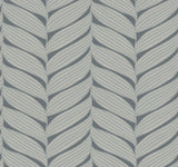 Antonina Vella Luminous Leaves Grey Wallpaper