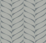 Antonina Vella Luminous Leaves Grey Wallpaper