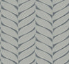 Antonina Vella Luminous Leaves Grey Wallpaper