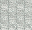 Antonina Vella Luminous Leaves Blue Wallpaper