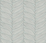 Antonina Vella Luminous Leaves Blue Wallpaper