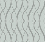 Antonina Vella Graceful Geo Blue Wallpaper