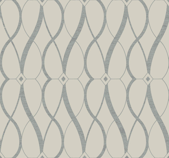Antonina Vella Graceful Geo Beige Wallpaper