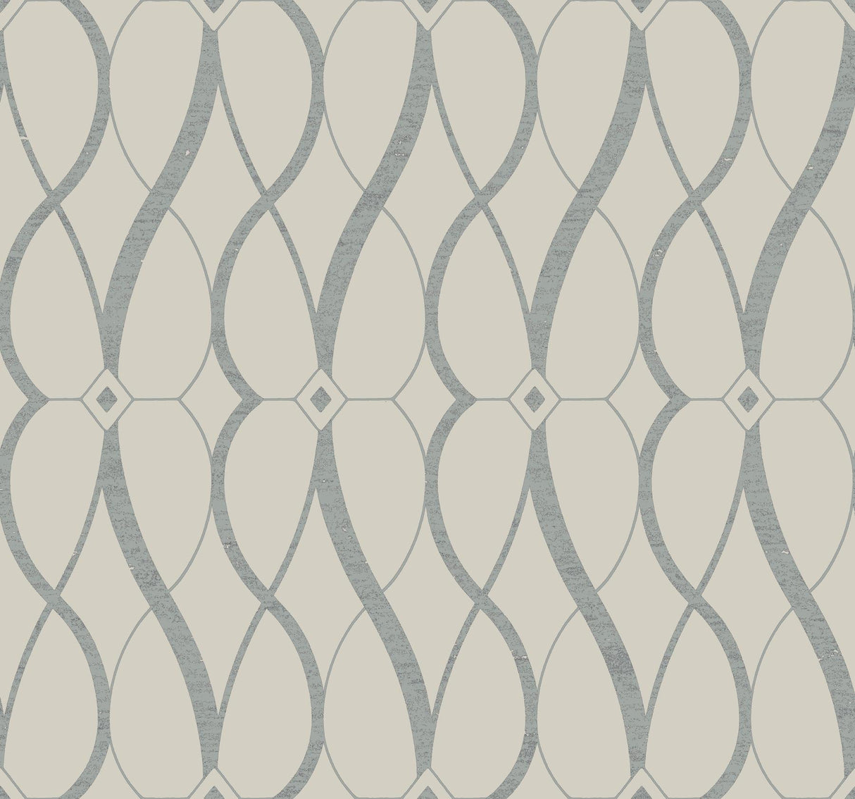 Antonina Vella Graceful Geo Beige Wallpaper