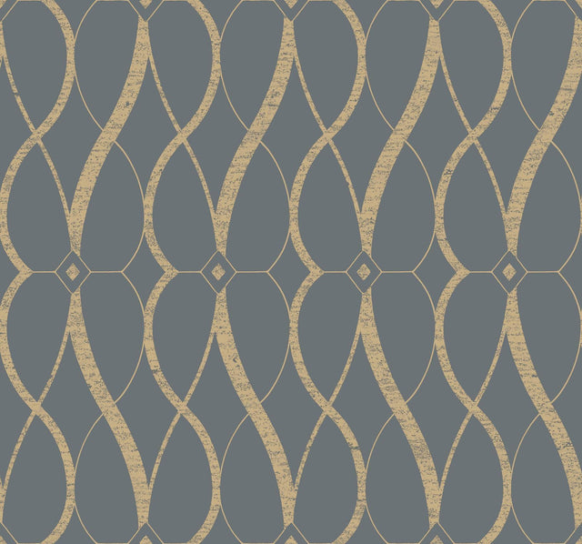 Antonina Vella Graceful Geo Grey Wallpaper