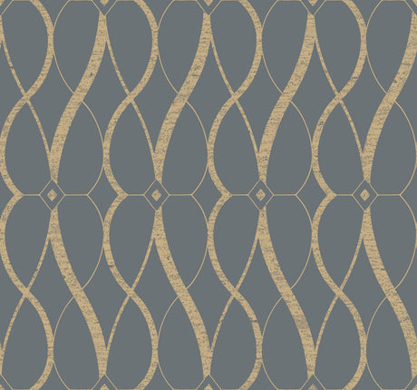 Antonina Vella Graceful Geo Grey Wallpaper