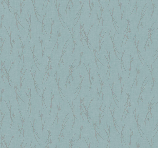 Antonina Vella Sprigs Blue Wallpaper