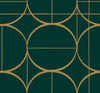 Antonina Vella Sun Circles Green Wallpaper