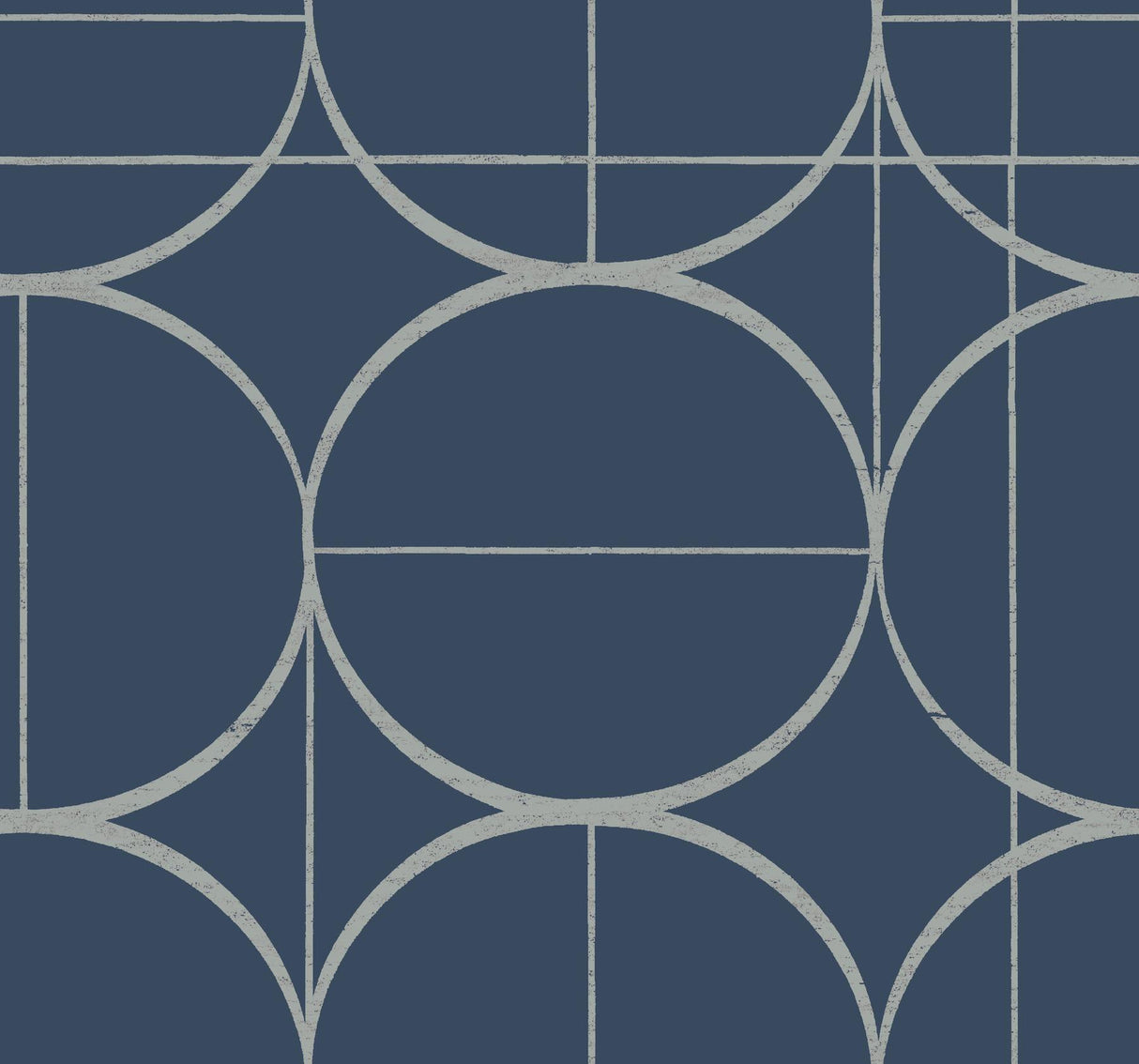 Antonina Vella Sun Circles Blue Wallpaper