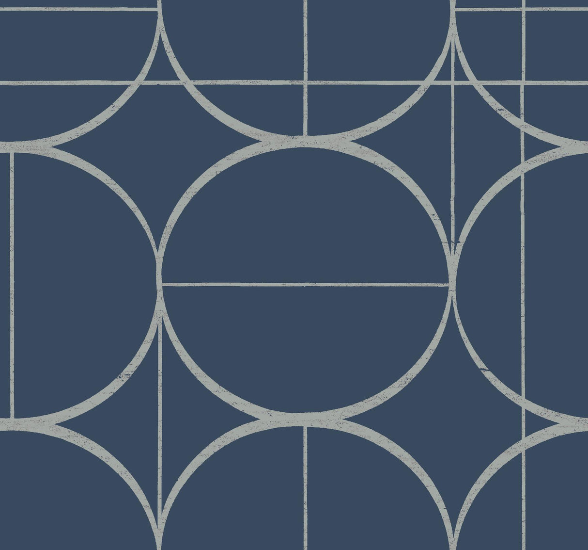 Antonina Vella Sun Circles Blue Wallpaper