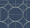 Antonina Vella Sun Circles Blue Wallpaper