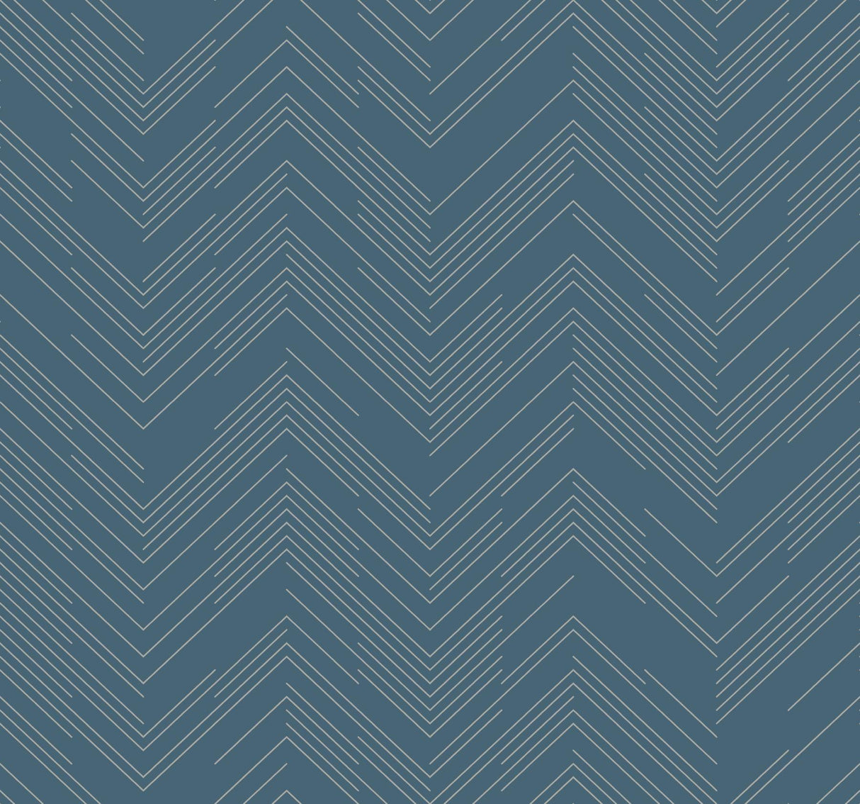 Antonina Vella Polished Chevron Blue Wallpaper