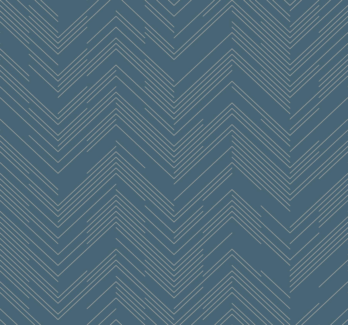 Antonina Vella Polished Chevron Blue Wallpaper