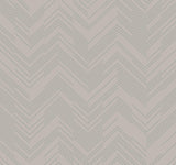 Antonina Vella Polished Chevron Brown Wallpaper