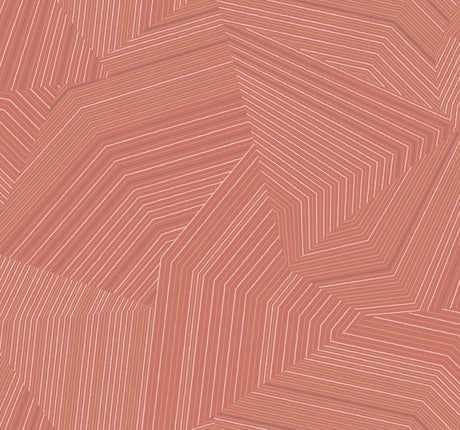 York Dotted Maze Orange Wallpaper