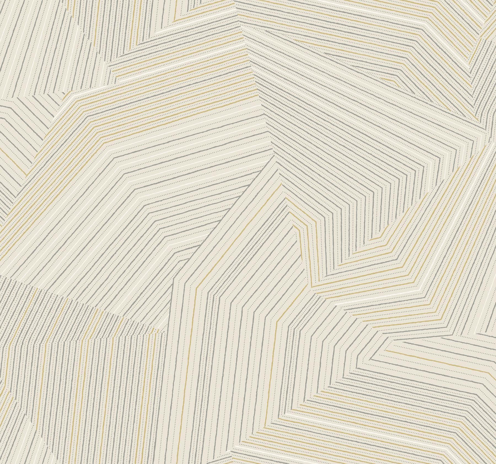 York Dotted Maze Brown Wallpaper