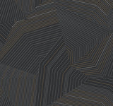 York Dotted Maze Black Wallpaper