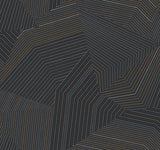 York Dotted Maze Black Wallpaper