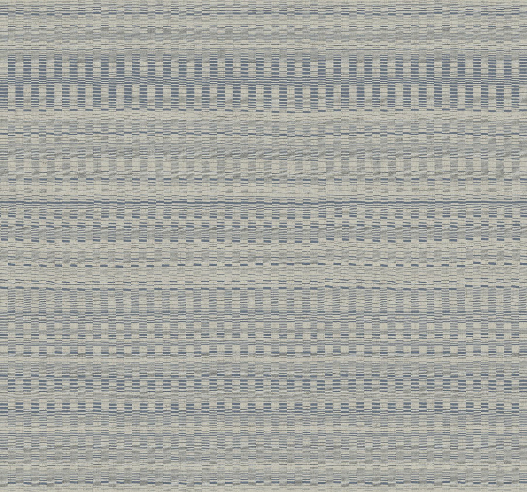 York Tapestry Stitch Blue Wallpaper