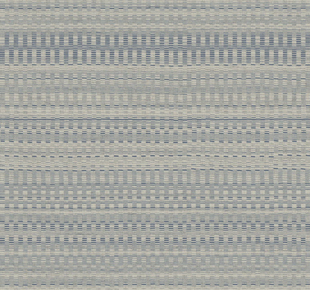 York Tapestry Stitch Blue Wallpaper