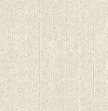 York Flatiron Geometric White & Off White Wallpaper