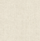 York Flatiron Geometric White & Off White Wallpaper