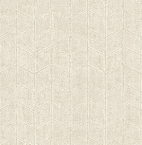 York Flatiron Geometric White & Off White Wallpaper