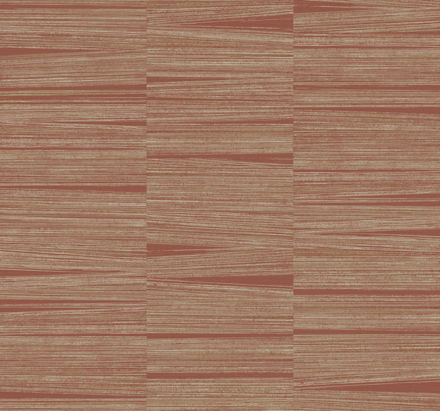 York Line Stripe Red Wallpaper