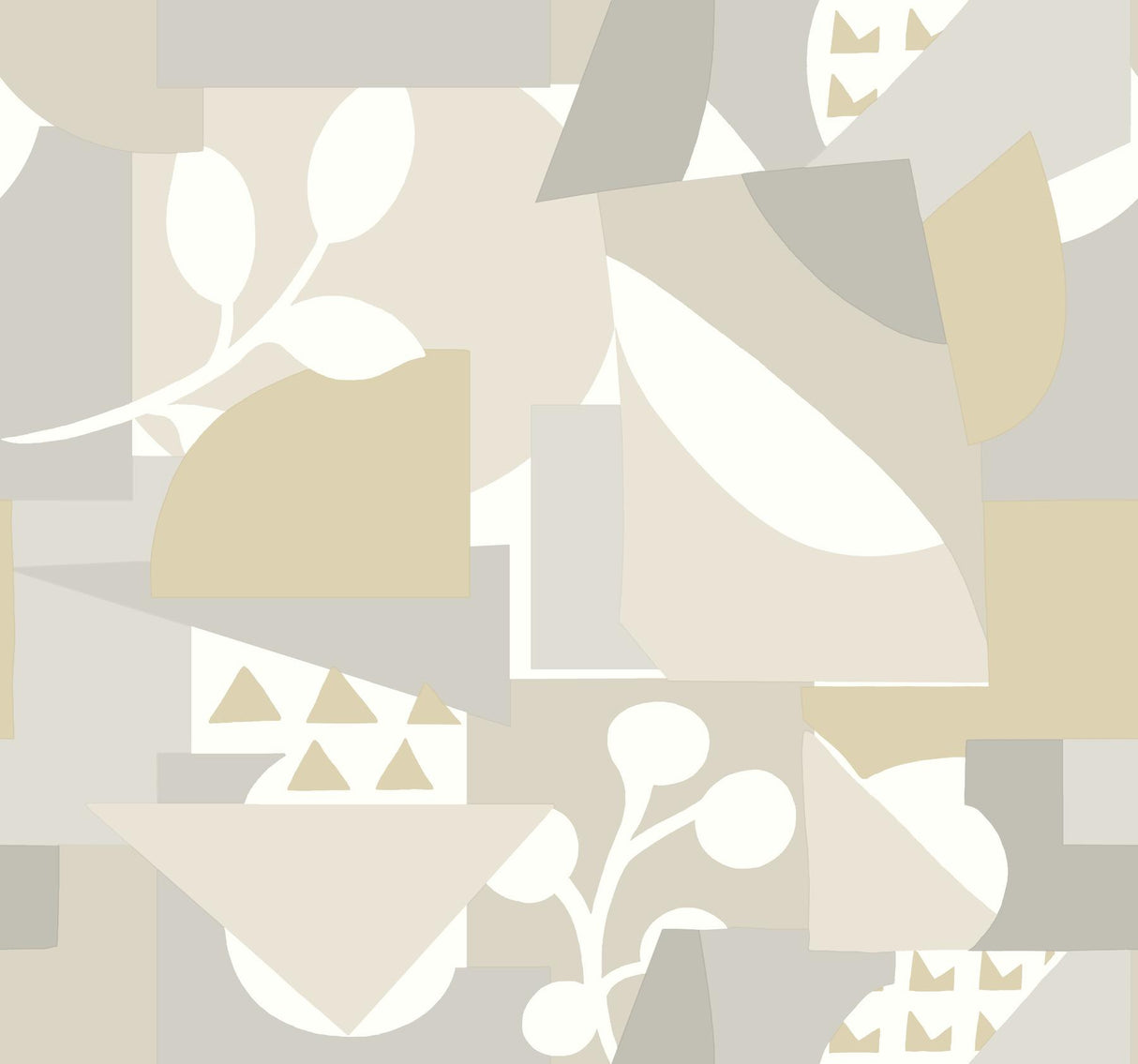 York Cut Outs Beige Wallpaper