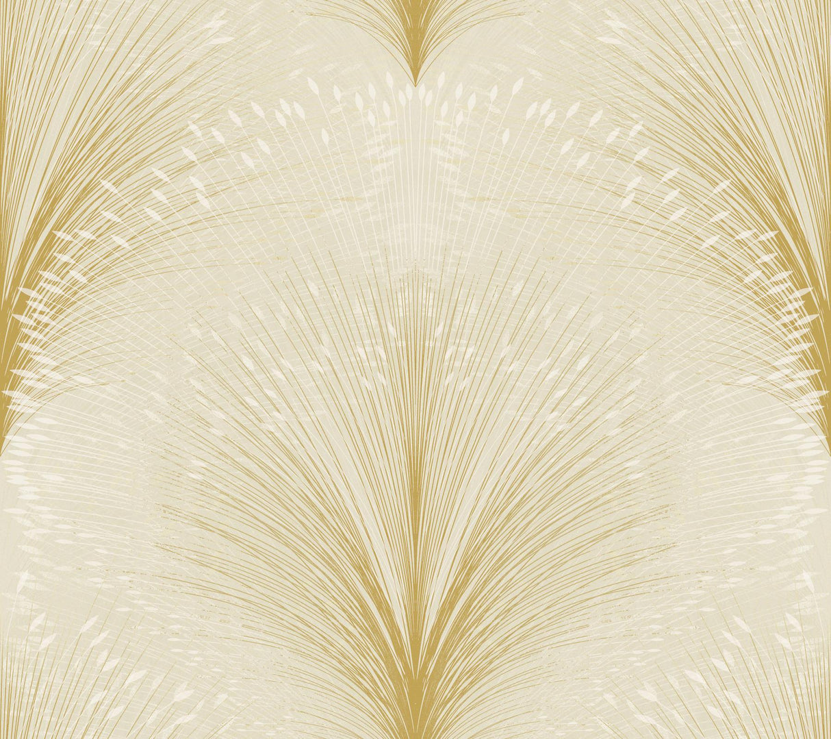 York Papyrus Plume Beige Wallpaper