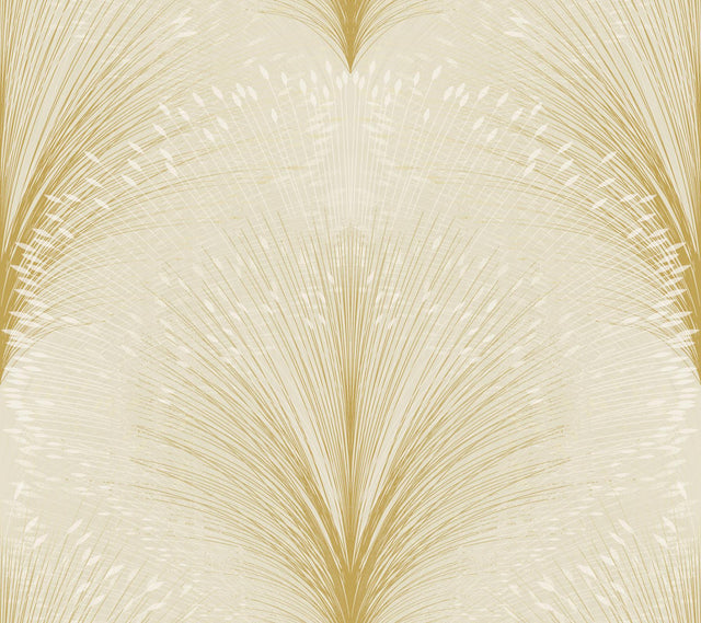 York Papyrus Plume Beige Wallpaper