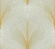 York Papyrus Plume Green Wallpaper