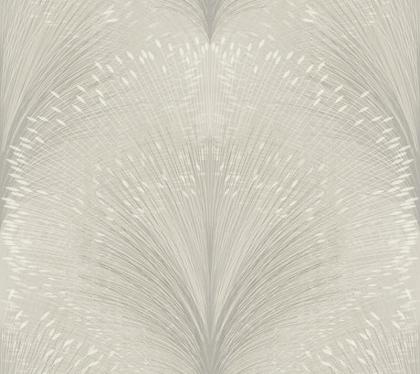 York Papyrus Plume Black Wallpaper