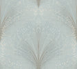 York Papyrus Plume Blue Wallpaper
