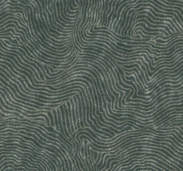 York Modern Wood Green Wallpaper