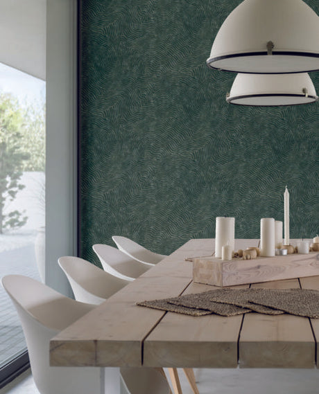 York Modern Wood Green Wallpaper