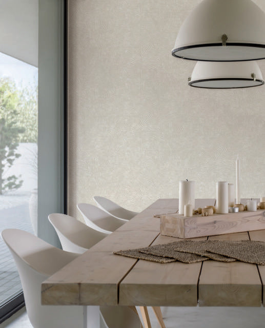 York Modern Wood White & Off White Wallpaper
