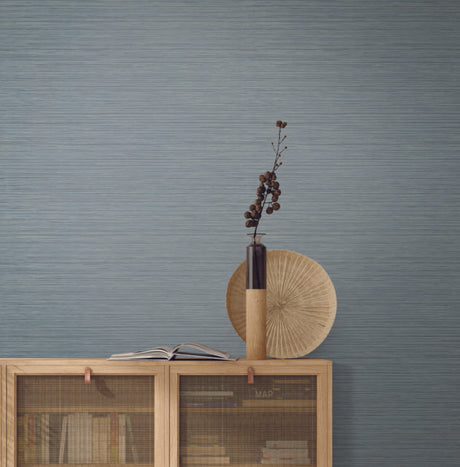 York Vista Blue Wallpaper