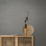 York Vista Black Wallpaper