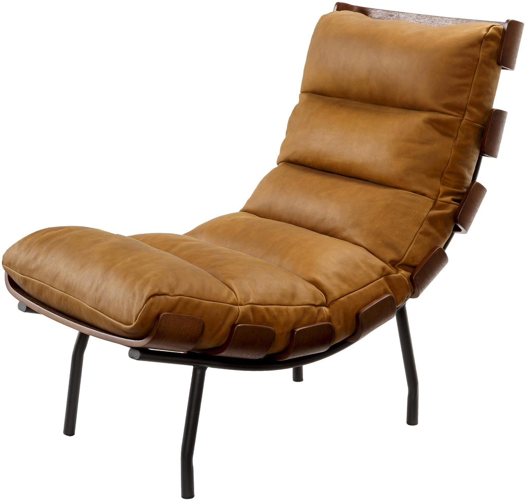 Surya Laval LVL-002 Black Brown 35"H x 24"W x 40"D Accent Chair