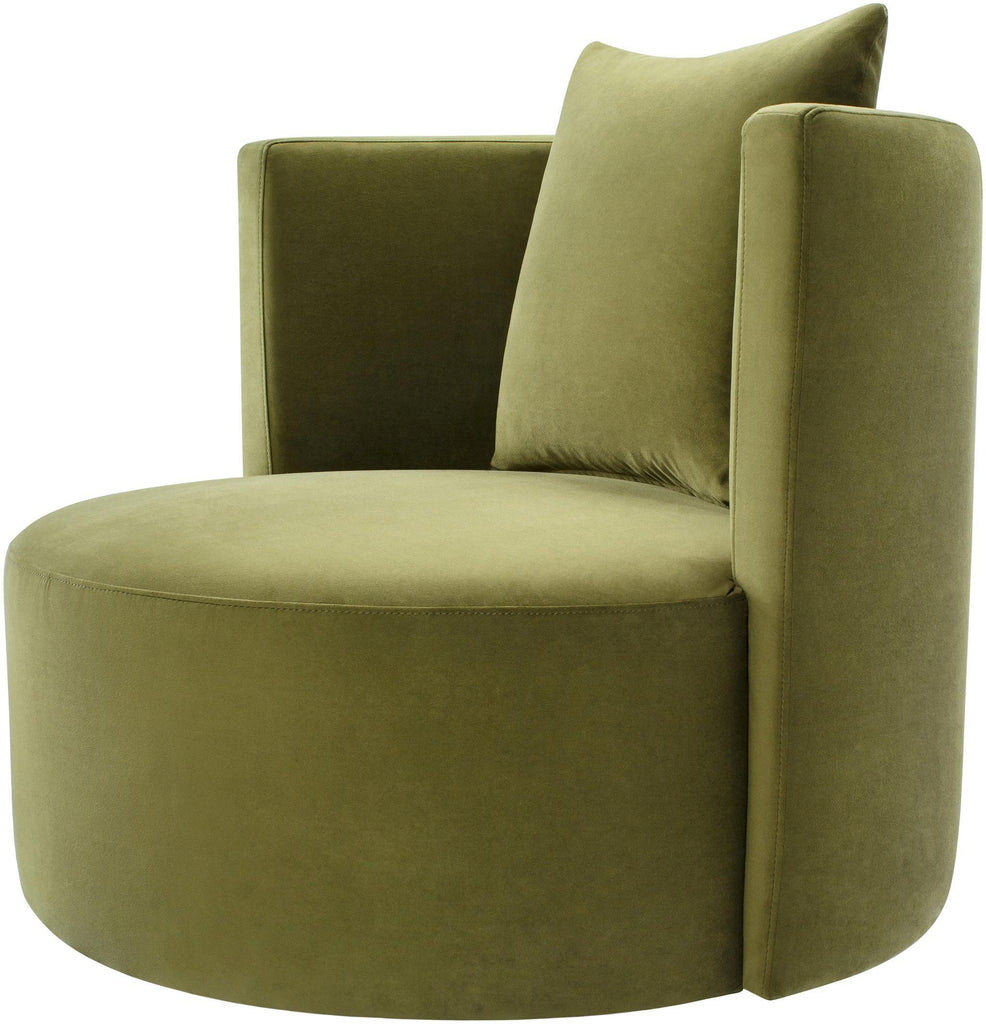 Surya Lorient LRE-003 Olive 29"H x 34"W x 35"D Accent Chair