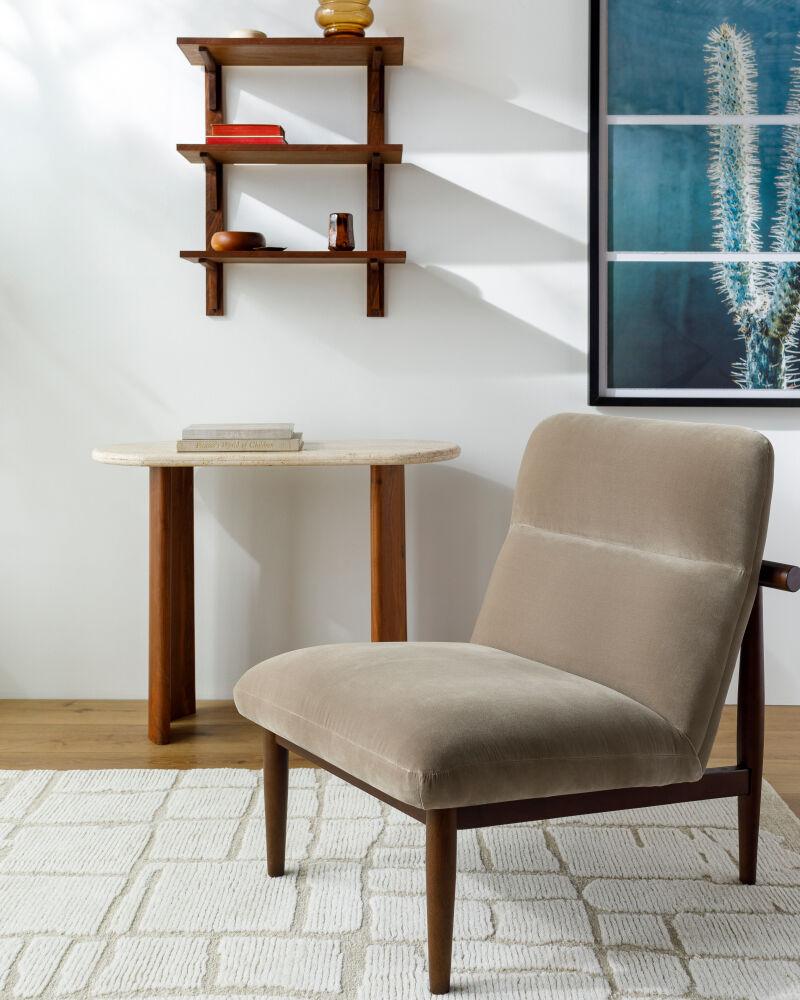 Surya Marsick MSK-001 35"H x 29"W x 34"D Accent Chair
