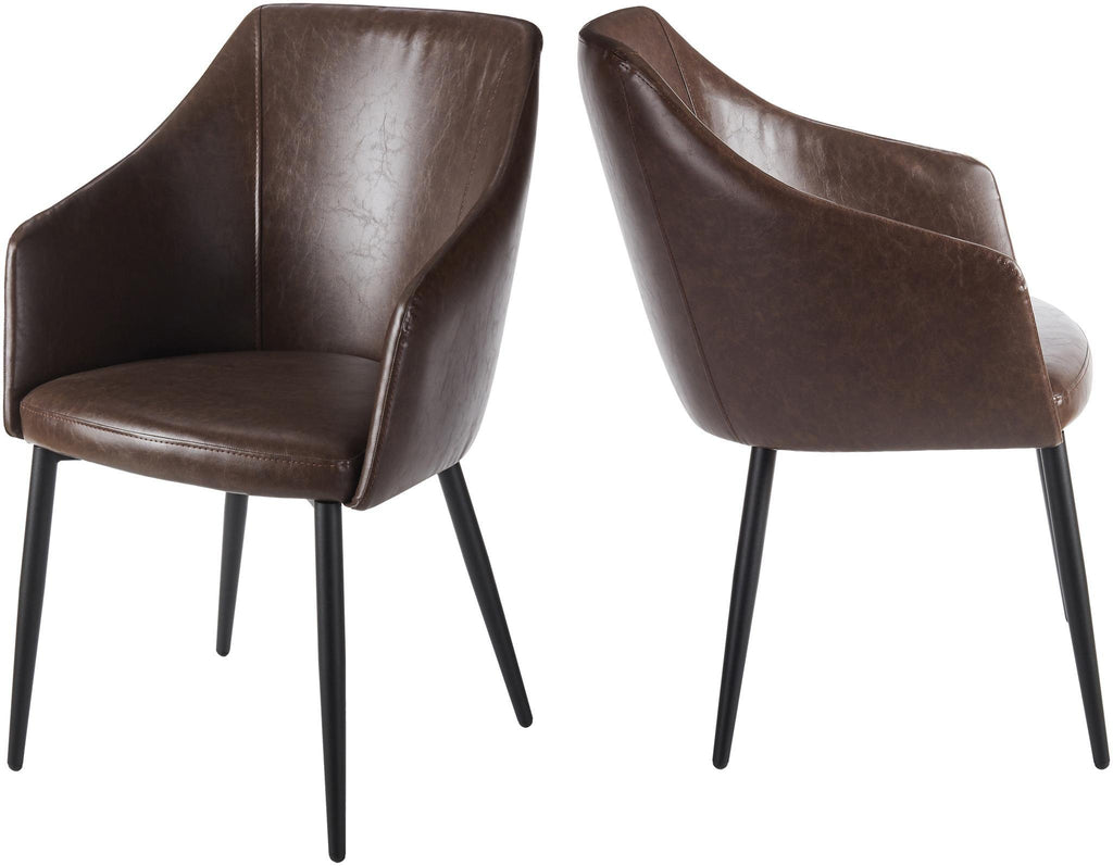 Surya Milford MLF-006 Black Medium Brown 34"H x 22"W x 25"D,34"H x 22"W x 25"D Accent Chair