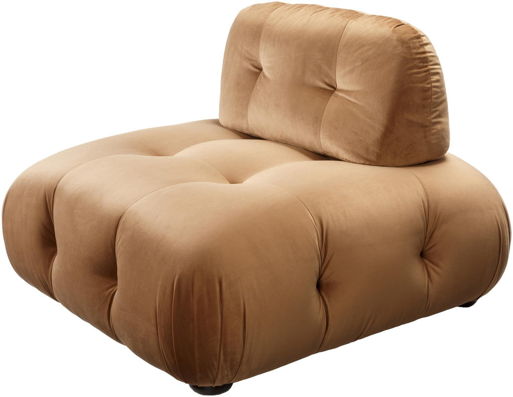 Surya Rouen UEN-002 Medium Brown Wood 18"H x 44"W x 44"D Accent Chair